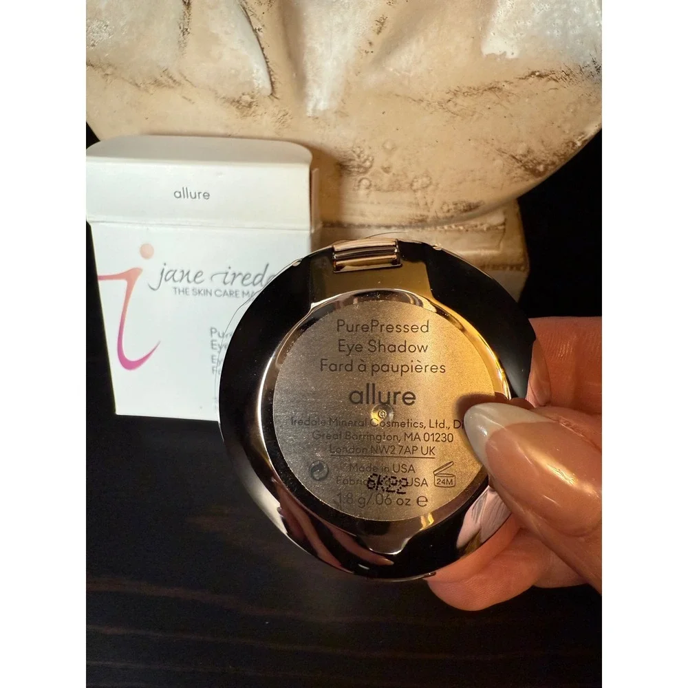 Jane‎ Iredale PurePressed Eye Shadow Single Allure Peach Gold Shimmer 1.8g NEW
